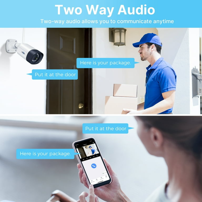 新品未使用　Hiseeu ワイヤレスセキュリティシステム 4台カメラ 1TB Hiseeu Wireless Security System w/ 4 Cameras, 2 Way Audio