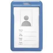 DYZD Hard Plastic Badge Holders ID Card Holders Waterproof ID Holders with Neck Lanyards ID Badge Card Holder (Dark