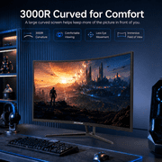 Deco Gear 39\ Curved Gaming Monitor, QHD 2560x1440 VA, 165Hz 1ms MPRT, AMD FreeSync, USB-C 65W, HDMI 2.0 & DP 1.4, Built-in Speakers, 3000R