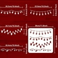thumbnail image 2 of Christmas Lights Stencil 11.8x11.8inch Reusable Christmas Small Hanging Lights Drawing Template Bow Tie Snowflake Gift Christmas Tree Sock Hat Gingerbread Man Stencil for Painting, 2 of 7