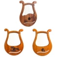 thumbnail image 4 of Lefu 19 Strings Mahogany Lyre Harp Musical Instrument With Tuning Wrench Spare String, 4 of 7