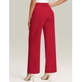 thumbnail image 4 of Womens Dress Pants Wide Leg Stretchy Work Pants Women High Waisted Business Casual Trousers Slacks with Pockets, 4 of 8