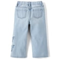 thumbnail image 4 of The Children's Place Toddler Girls Applique Butterfly Wide Leg Jeans, Sizes 12M-5T, 4 of 4