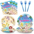 thumbnail image 1 of Juego de servilletas de papel Hello Summer de 96 unidades de CHUNNIN, 23 cm, 1 of 7