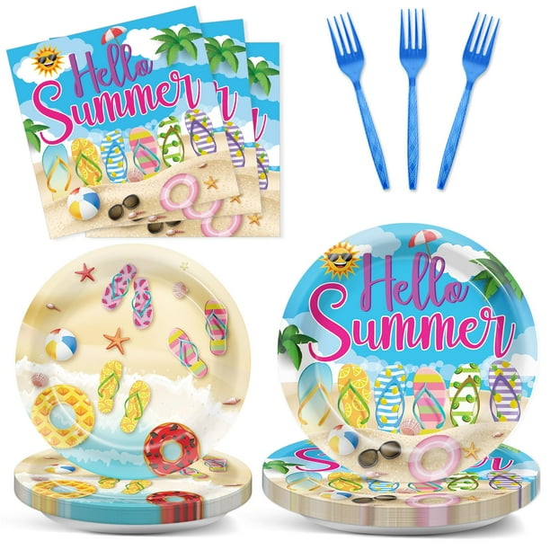 Juego de servilletas de papel Hello Summer de 96 unidades de CHUNNIN, 23 cm