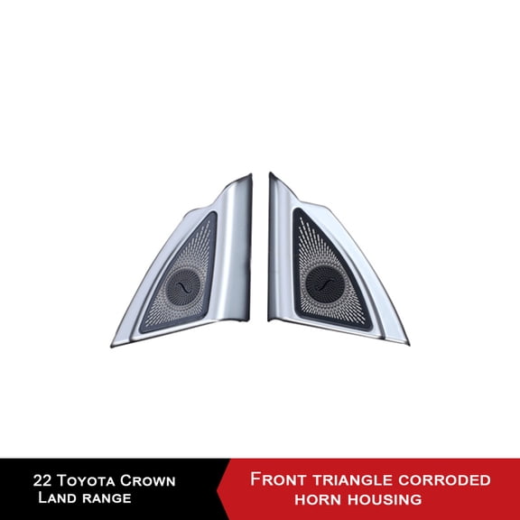 Suitable for 22 Toyota Crown land modified front door window triangle horn cover dust protection cover interior sticker 2pc