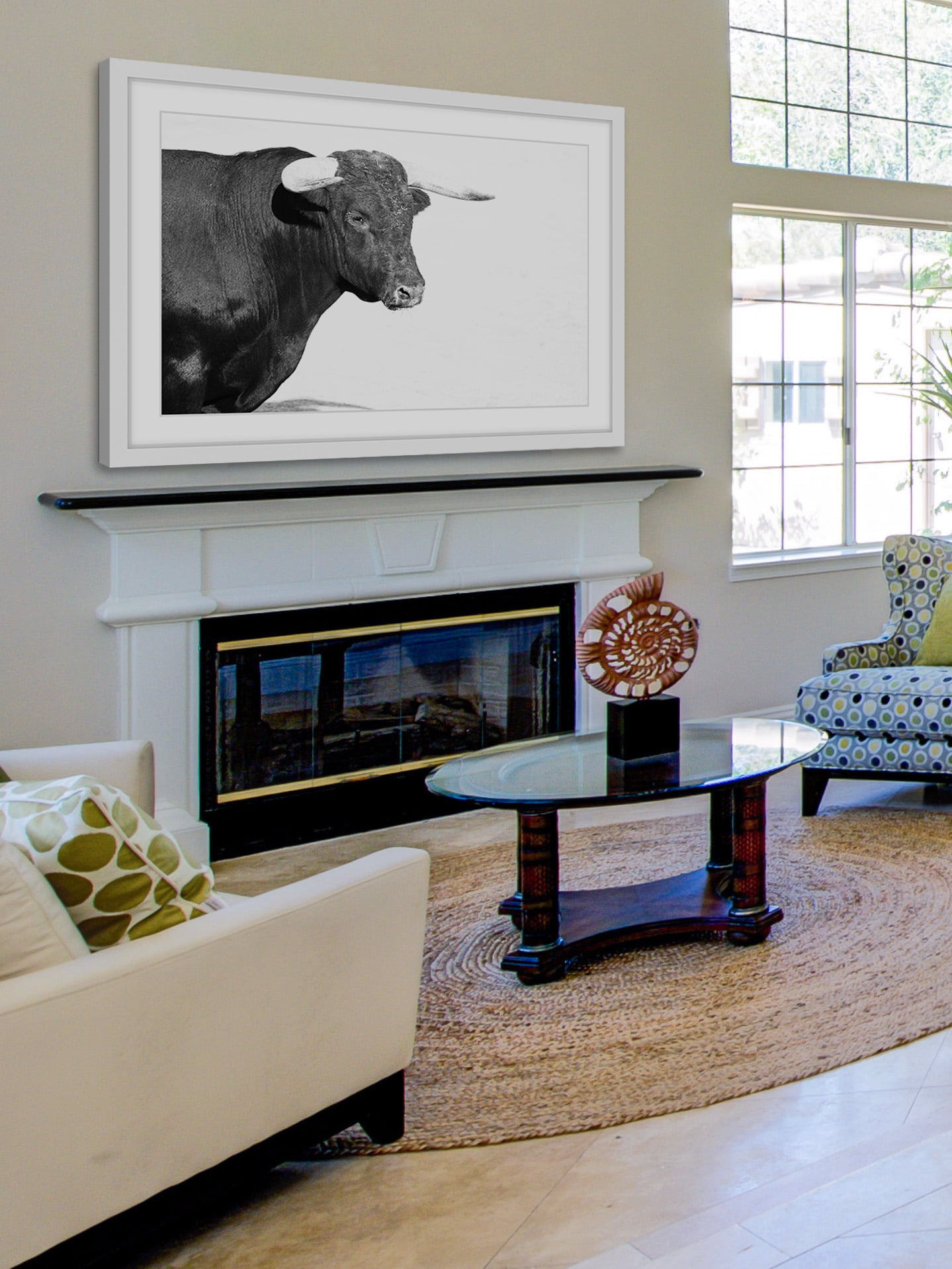"Horned Beast" Framed Painting Print
