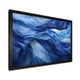 thumbnail image 2 of Designart "Emotional Waves of Blue Tachisme III" Abstract Framed Wall Art Decor - Modern Blue Tachisme Entryway Framed Wall Art Print, 2 of 6