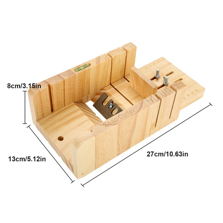 Wood Soap Loaf Cutter Mold Premium Adjustable Cutter Mold Box Soap Making  Tool Without Cutter (Wood Color) 