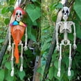 thumbnail image 6 of JZROCKER CreepySkeleton Figurine Miniature Skeleton Models with Rope for Haunted House For Halloween, 6 of 11