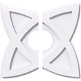thumbnail image 1 of Ekena Millwork CMP14CM2-04000 14 Po OD x 4 Po ID Carré Cosmo Architecture Grade Médaillon de Plafond Contemporain PVC - 2 Pièces, 1 of 1