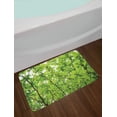 thumbnail image 2 of Leaves Bath Mat, Close-up Tree Leaves from An Uprising Angle High Plants Summer Fresh Environment Habitat, Non-Slip Plush Mat Bathroom Kitchen Laundry Room Decor, 29.5 X 17.5 Inches, Green, Ambesonne, 2 of 2
