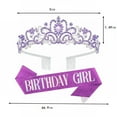 thumbnail image 2 of MOQIN Birthday Girl Tiara, Crown for Girls, Princess Crown with Birthday Sash, Birthday Crowns Tiara for Women, for Girls Birthday and Wedding School Graduate Party Accessories, 2 of 8