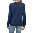 thumbnail image 3 of Maplenight Fall Sweaters for Women Crew Neck Long Sleeve Pullover Tops Knit Soft Cozy Sweater Business Casual Fall Clothes, 3 of 8