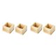thumbnail image 1 of 4pcs Japanese Culture Wood Wooden Sake Cup Masu Box 3.23inch L Square X 2.2inch H,Put the Wine Glass Inside, 1 of 5