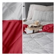 thumbnail image 4 of Colcha Doble Vista, Ideal para todo el año 1 Pieza Real Textil (Gris/Rojo, Individual), 4 of 6
