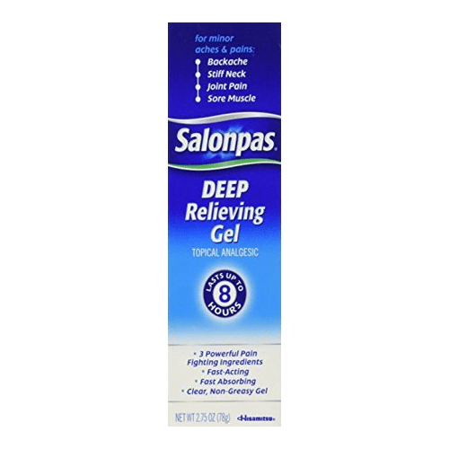 Hisamitsu Salonpas Non-Greasy Deep Topical Analgesic Relieving Gel 2.75 Oz