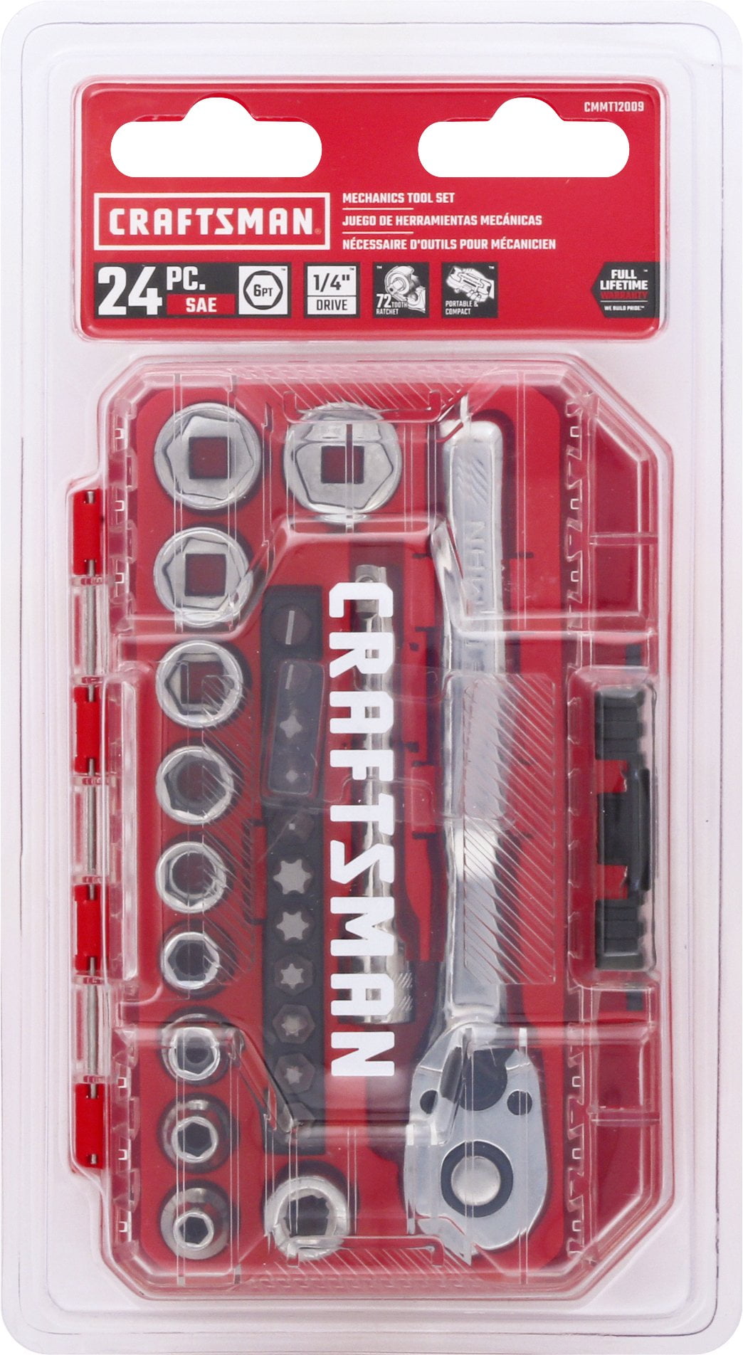 Craftsman Tool Set 24 Piece Standard SAE Polish CMMT12009LZ