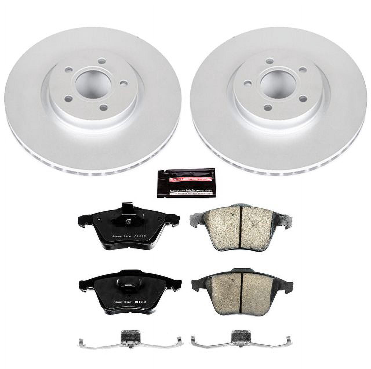 PowerStop Front Geomet Coated Brake Rotor and Pad Kit Fits: VOLVO Select Models CRK5430