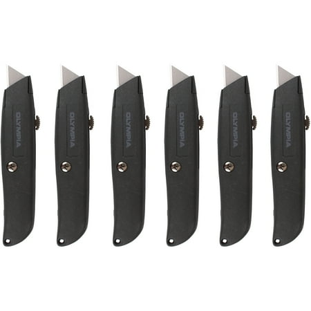 Plastic Retractable Utility Knife - Olympia Tools 6-Piece Retractable Utility Knife Bundle