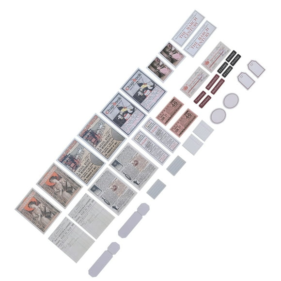CHICIRIS 40Pcs Retro Stickers Waterproof Dustproof Easy to Tear Stickers for Laptop Suitcase Car,Retro Sticker,Handbook Sticker