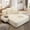 Beige, variant on Tabaray 48.5'' Oversized Chaise Lounge Indoor, Plush Corduroy Couch with Pillows, Side Pocket, Upholstered Single Sofa Bed for Living Room, Balcony,Purple