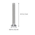 thumbnail image 4 of 200PCS Flat Inner Hexagon Screw Set Stainless Steel Hex Socket Head Screw Kit, 4 of 9