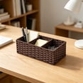 thumbnail image 4 of Fufafayo Paper Rope Woven Divided Storage Basket 3 Compartment Organizer, Bathroom Toiletries Caddy, Wicker Boho Home Decor for Shelf Counter Vanity, 4 of 6