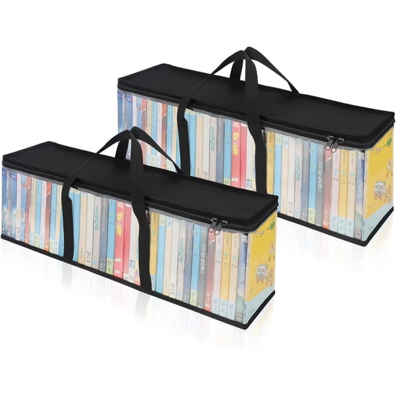 YMWVH MyBook 40-Capacity CD/DVD Hard Shell Storage Sleeve Kit with 2PCS, Black, 2 Total Count, 2 Pack