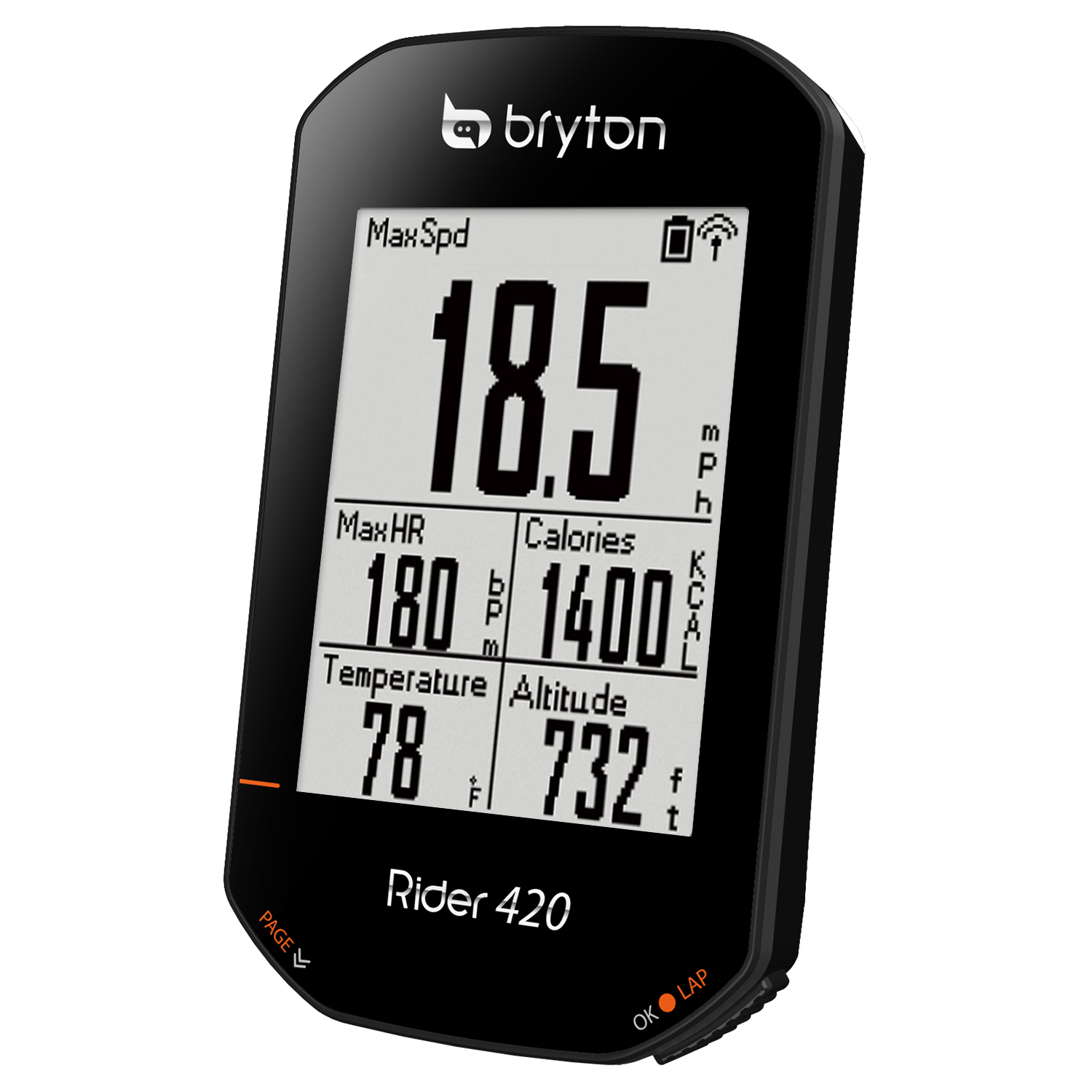 Bryton Rider 420T GPS Cycling Bike Computer (Cadence+HRM sensors Bundle). Simply Precise. - image 2 of 2
