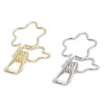 thumbnail image 2 of Binder Clips, Small Binder Clips Gold Silver Hollowed Durable Metal  For Home, 2 of 8
