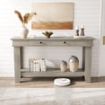 thumbnail image 1 of BeesClover 54Inch Entryway Long Console Table with Drawers, Wooden Rectangular Entryway Table w/Open Storage Shelf, Sofa Table Behind Couch, Farmhouse Entry Foyer Table for Hallway, Living Room, 1 of 8