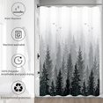 thumbnail image 6 of Extra Long Shower Curtains 84 inches Black and White Shower Curtain Mountain Forest Shower Curtain Set Hotel Style Water Repellent Nature Shower Curtains for Bathroom, 6 of 6