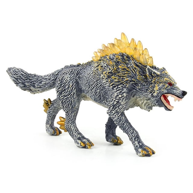 Estatuilla de Lobo de Nieve Modelo de Juguete PVC Animal Salvaje 165 Cm con Adornos de Simulación para Juguetes de Niños ANGGREK Otros