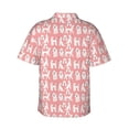 thumbnail image 4 of Xecao Cute Poodle Dog print Hawaiian shirt - a stylish short-sleeve button-down for men, perfect for casual beach and tropical outings., 4 of 9