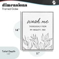thumbnail image 4 of Stupell Industries Eclectic Wash Me Thoroughly Scripture Gray Framed Giclee Art, 11 x 14, by Lettered and Lined, 4 of 8