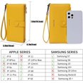 thumbnail image 4 of Cartera para mujer con bloqueo RFID, de piel sintética con pantalla táctil, plegable, con tarjetero y bolsillo con cremallera., 4 of 5