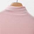 thumbnail image 4 of Womens Clothing Homenesgenics Woman Clothes under $5 Women's Fashion Solid Round Neck Short Sleeved Casual Blouses Pink L, 4 of 6