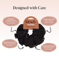 thumbnail image 4 of Kitsch Pleated Scrunchie for Women - No Crease Hair Ties No Damage, Stylish and Comfortable Fabric Ponytail Holders for Everyday Hairstyles & Spooky Season Looks | Ideal Gifts for Women - 1pc, 4 of 4