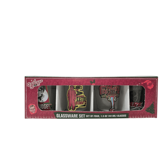 A Christmas Story 4 Piece Shot Glasses