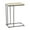 White Beaded C-Style Solid Rectangle 20" x 13" x 26", variant on DecMode Iron Industrial C Shaped Side Table with Bead Accents 20"W x 26"H, Cream/White Wooden Finish and Black Metallic Frame