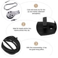 thumbnail image 2 of TAILTOSS Kayak Anchor Trolley System Black 1 Set 3.5x1.8in, 2 of 10