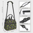 Goofa Dinosaur Skeleton Pattern Lunch Bag ,Insulated Lunch Box, Small