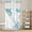 Teal green, gray, variant on Navy Blue Coastal No Hook Shower Curtain with Snap in Liner, Waterproof Fabric Shower Curtains, Grey Red Beige Coral Starfish Nautical Shower Curtain Set Top See Through for Bathroom 72"x78"