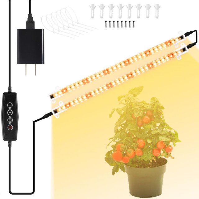 Tira De Luces Led Para Plantas Temporización Tira De Luces Usb Para Plantas Tira De Luces De Relleno De Plantas Adhesivas Con Sellado A Prueba De Agua Ahorro De Energía Cinco Engranajes Brillo Speravity HA025880-03