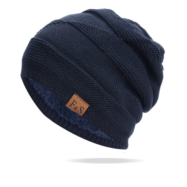 Men Womens Autumn And Winter Fashion Warm Pullover Hat Stacking Cap Ear Protection Cap Frost Proof Cap