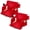 red, variant on Danolapsi 2 Pack  Bleacher Seats with Back Support, 6-Position Reclining Stadium Chairs with Adjustable Armrests, Cup Holder & Pockets, Portable Folding Chairs for Sports, Concerts