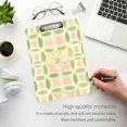 thumbnail image 3 of FORMRS Acrylic Clipboard with Low Profile Clip Standard A4 Letter Size, 12.5" x 9", Light Green Geometric, 3 of 8