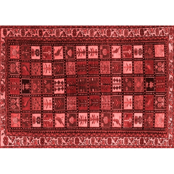 Ahgly Company Indoor Rectangle Persian Red Traditional Area Rugs, 6' x 9'