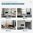thumbnail image 7 of BELLEZE 36" Electric Fireplace Heater, 1400 W Recessed & Wall Mounted Electric Fireplace with Remote Control, Freestanding Heater with Adjustable Flame Color and Brightness, Timer, Touch Screen, 7 of 7